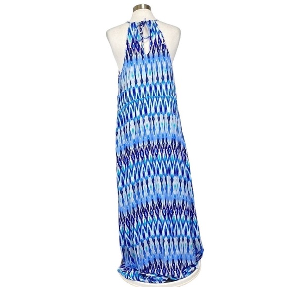 ATHLETA Blue Long Dress w/ Waist Tie Size XS — GORGEOUS!!! - Picture 2 of 9